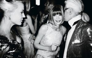 Anna Wintour, en compagnie de Karl Lagerfeld